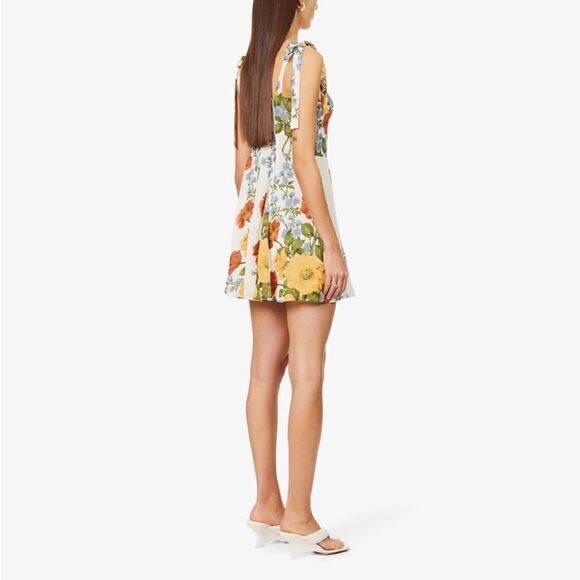Reformation Niara Dress in Formosa Women's Bustier Top Mini Dress NWT 12 $248 - Picture 4 of 7